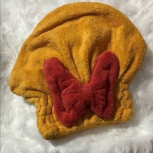 Kids Yellow and Red Bow Hat